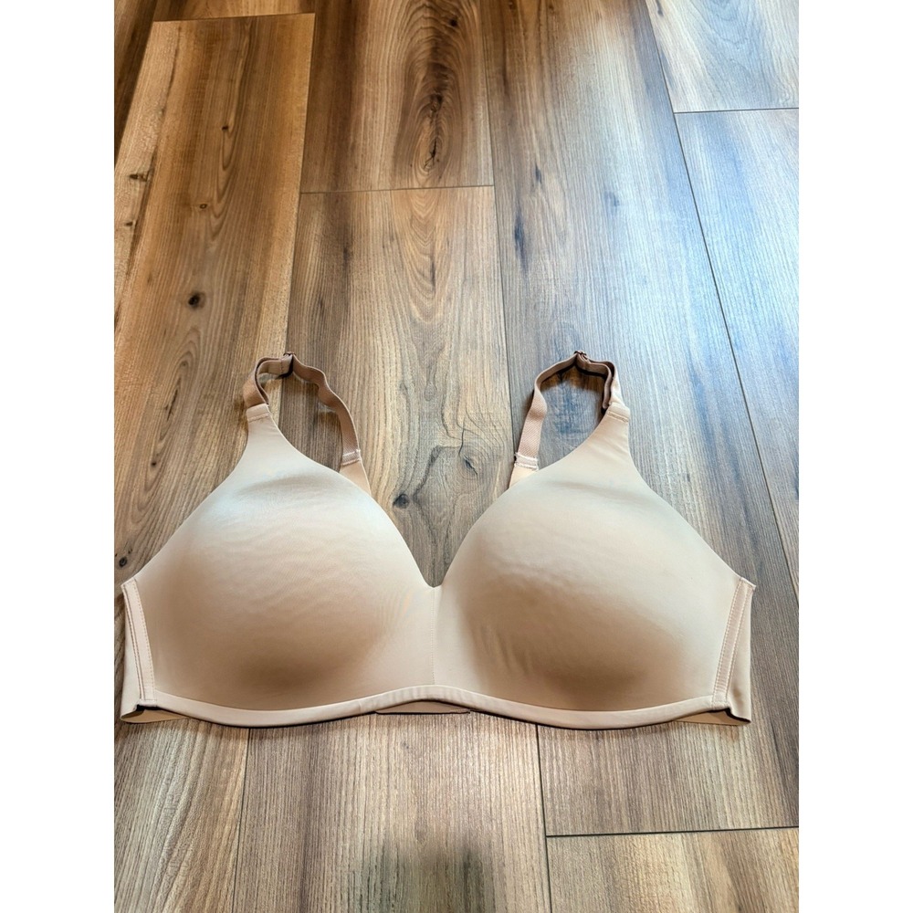 Soma T-shirt Bra Padded Wireless Beige Nude 40C Supportive Comfort Vanishing 360